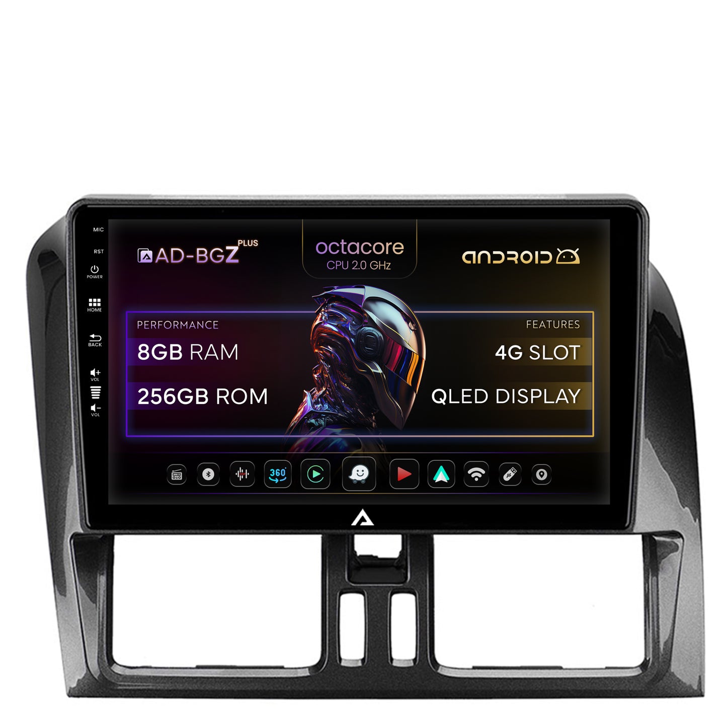 Navigatie Volvo XC60 (2014-2019), Android, Z-Octacore / 8GB RAM + 256GB ROM, 9 Inch - AD-BGZ9008+AD-BGRKIT400-1419