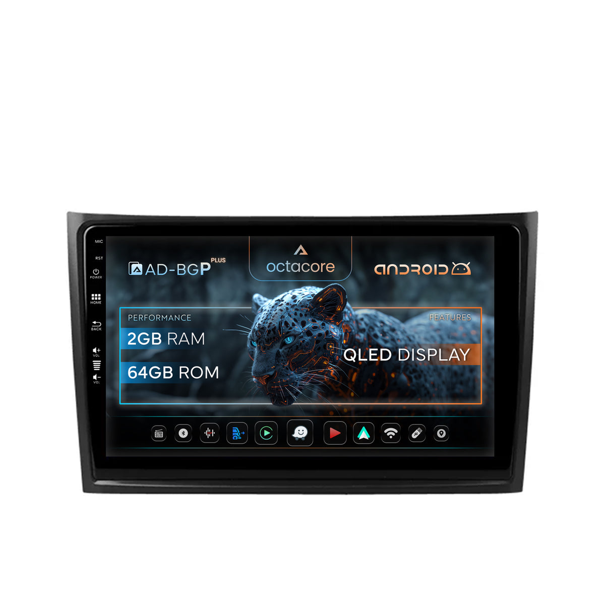 Navigatie Volvo XC90 (2002-2014), Android, P-Octacore / 2GB RAM + 32GB ROM, 10.1 Inch - AD-BGP10002+AD-BGRKIT393