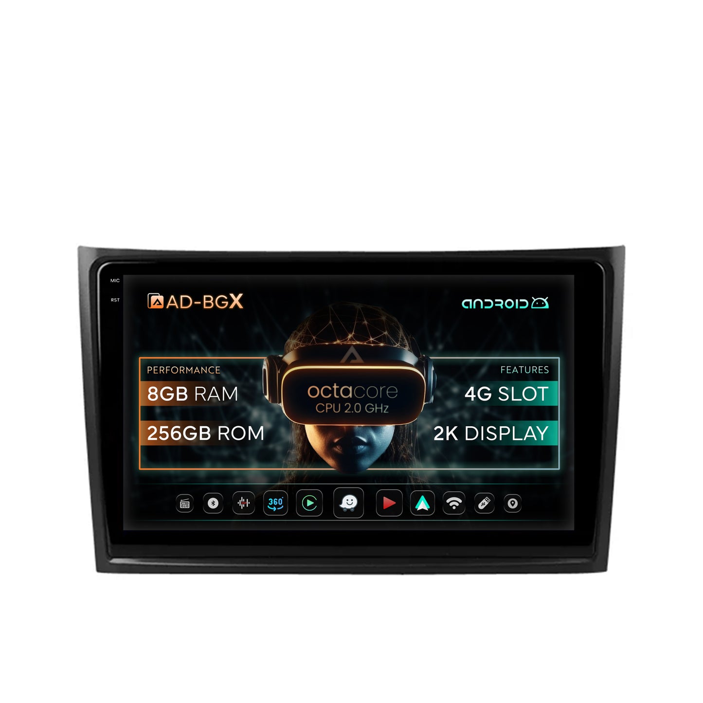 Navigatie Volvo XC90 (2002-2014), Android, X-Octacore / 8GB RAM + 256GB ROM, 10.36 Inch - AD-BGX10008+AD-BGRKIT393