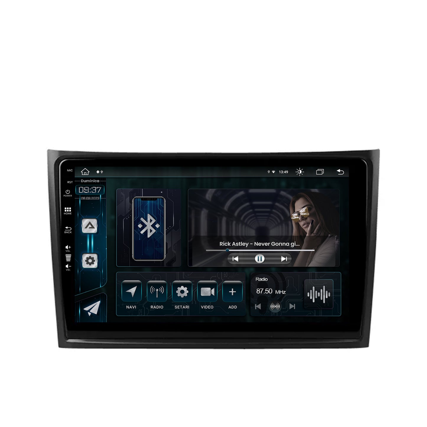 Navigatie Volvo XC90 (2002-2014), Android, Z-Octacore / 8GB RAM + 256GB ROM, 10.1 Inch - AD-BGZ10008+AD-BGRKIT393