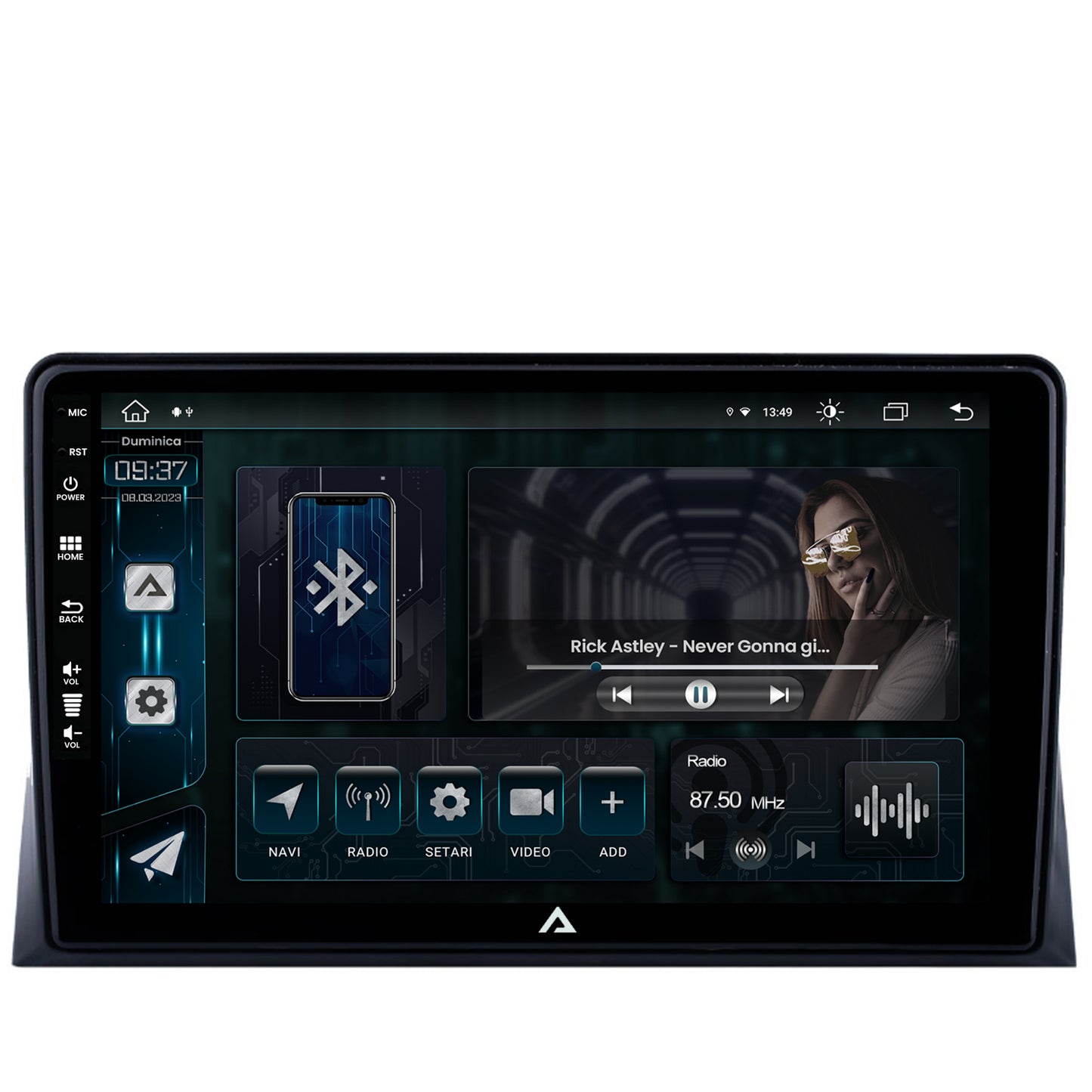 Navigatie VW Multivan T5 (2003-2015), Android, Z-Octacore / 8GB RAM + 256GB ROM, 9 Inch - AD-BGZ9008+AD-BGRKIT025T5