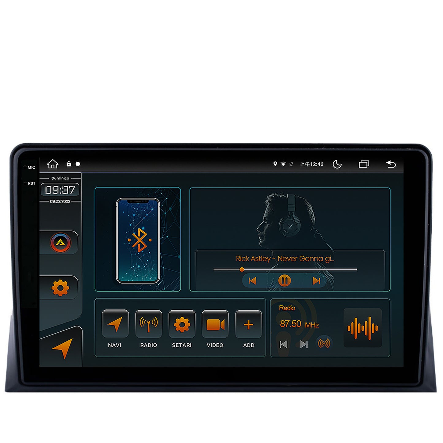 Navigatie VW Multivan T5 (2003-2015), Android, V-Octacore / 4GB RAM + 64GB ROM, 9.5 Inch - AD-BGV9004+AD-BGRKIT025T5