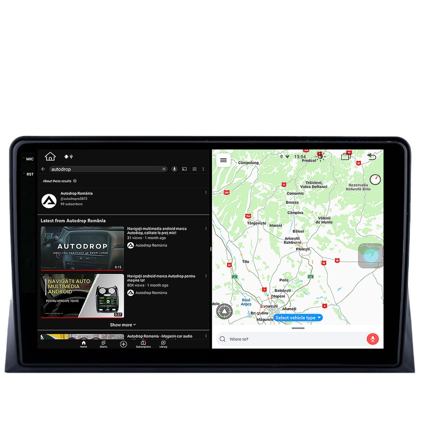 Navigatie VW Multivan T5 (2003-2015), Android, V-Octacore / 4GB RAM + 64GB ROM, 9.5 Inch - AD-BGV9004+AD-BGRKIT025T5