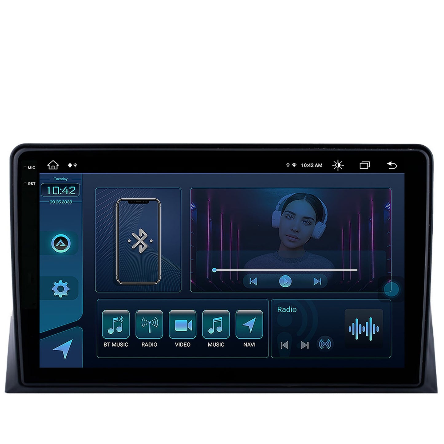 Navigatie VW Multivan T5 (2003-2015), Android, Z-Octacore / 8GB RAM + 256GB ROM, 9.5 Inch - AD-BGX9008+AD-BGRKIT025T5