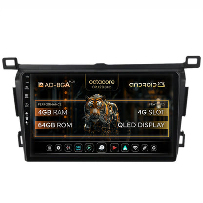 Navitatie Toyota RAV4 (2013-2018), Android, A-Octacore / 4GB RAM + 64GB ROM, 9 Inch - AD-BGA9004+AD-BGRKIT092