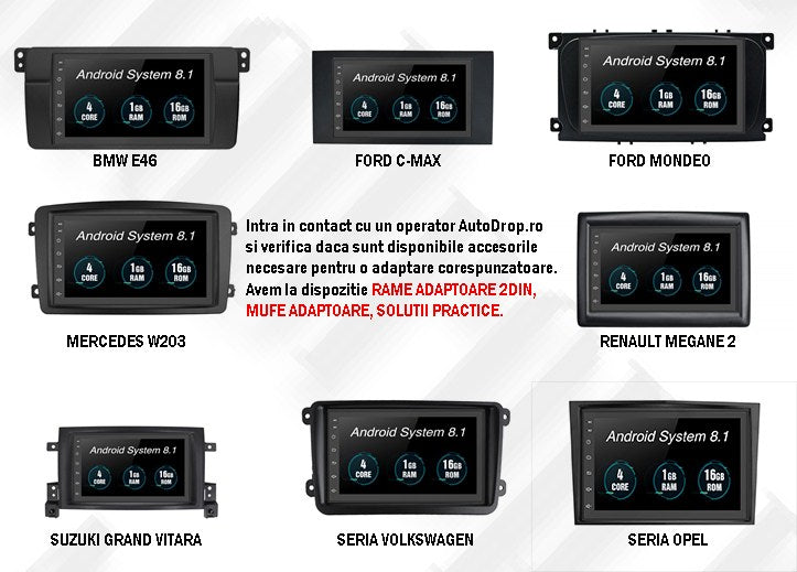[BEST SELLER] Navigatie All-in-one, Android, 1GB RAM & 16GB Memorie, 7Inch - AD-BGP1001