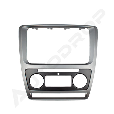 Ramă adaptoare Skoda Octavia 2 Facelift (Climatronic) 2009-2013 - fațetă 213×133 (RNS 510 / RCD 330), montaj dedicat