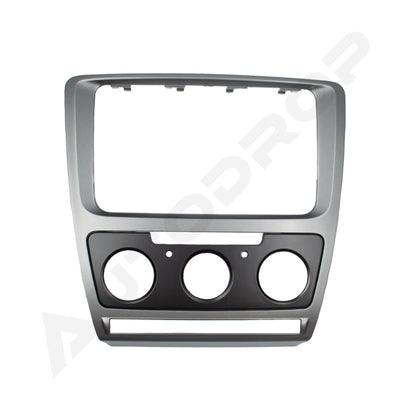 Ramă adaptoare Skoda Octavia 2 Facelift (Manual A/C) 2009-2013 - fațetă 213×133 (RNS 510 / RCD 330), montaj dedicat